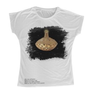 t-shirt Bottone sardo con nuraghe e janas